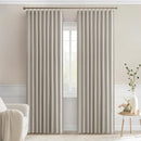 MIULEE Natural Back Tab Blackout Curtains 72 Inches Long 2 Panels Set for Living Room Bedroom Privacy, Rod Pocket/Pinch Pleat Thermal Insulated Room Darkening Pleated Light Blocking Drapes by TinyTreasures Baby Boutique