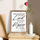 Christian Wooden Wall Sign, Front Door Signs Decor, Home Decor for Porch, Framed Wall Plaque Sign 15 * 11.5 inches, Housewarming Gift, This is the Day that the Lord had Made by CozyNest Decor