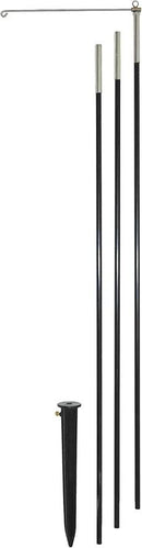In the Breeze 4878 — 3-Section Heavy Duty 10 Foot Pole - Swiveling Eyelet at Top with Detachable Swiveling Arm - Heavy Duty Ground Stake Included by GreenHaven Gardens
