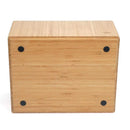 Stackable Bamboo Storage Bin (14” x 11” x 6.5”) with Integrated Handles & Labeling Clip | Premium Multi-Purpose Organizer by MobilevisionUS