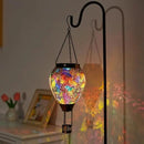 DREAMSOUL Mosaic Hot Air Balloon Solar Lantern with LED Light, Hanging Glass Solar Lanterns Outdoor Waterproof for Garden Patio Porch Decor by GreenHaven Gardens