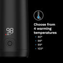 Baby Brezza SuperFast Portable Baby Bottle Warmer – 67% Faster - Travel Breastmilk Warmer and Formula Warmer - Safe, Even Heating - Up to 9oz - No Adapters, Black by TinyTreasures Baby Boutique