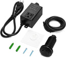 Garbage Disposal Air Switch Kit for SinkTop Waste Disposal with Stainless Steel Black Long Air Button by Briidea by CozyNest Decor