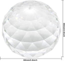 Clear Crystal Ball Prism Window Rainbow Maker Window Prisms Suncatcher for Feng Shui, (60mm /2.4inch) by GreenHaven Gardens