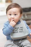 Baby Bib for Eating by Bella Tunno, Waterproof Silicone Bib with Large Food Catcher, Adjustable Fit for Babies 4-12 months & Toddlers 1-3 Years, Boys & Girls, Let The Dogs Out by TinyTreasures Baby Boutique