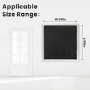 Adhesive Blackout Curtains- Self Stick Shades Window Blinds Curtains No Rod Needed Easy to Hang Curtains, Use for Bedroom, Living Room, Dining Room, Kitchen, Home Office, 59"W X 59"L, Black, 1 Panel by TinyTreasures Baby Boutique