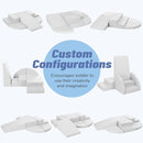 6-Piece Soft PU Leather Toddlers Climbing Toys, Baby Foam Climbing Blocks for Kids 3, Baby Climbing Structures Play Gym for Toddlers, Indoor Climb and Crawl Activity Play Set by TinyTreasures Baby Boutique