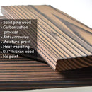 Floating Shelves Rustic Wood Wall Mounted Shelf Practical Metal Fence Design Ideal for Bedroom, Bathroom, Kitchen Set of 3(Brown) by CozyNest Decor