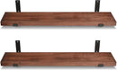 CONSDAN Floating Shelves for Wall Mounted Book Shelf Hanging Shelves Floating Bookshelf for Bedroom, Bathroom, Living Room, Kitchen USA Grown Solid Hardwood, Dark Maple 16x7.5x1.5 in (Set of 2) by CozyNest Decor