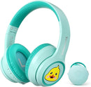 Active Noise Cancelling Kids Headphones, 60H Playtime, Wireless Bluetooth Over-Ear Headset, Built-in Microphone for Home/School/Travel/Party - Includes Portable Case by TinyTreasures Baby Boutique