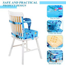 Toddler Booster Seat for Dining Table, Dinosaur Booster Seat for Table with Backrest and Adjustable Seat Belts Non-Slip Bottom Portable Booster Seat Increasing Cushion for Kid Baby Eating Travel Home by TinyTreasures Baby Boutique