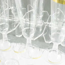 Tableclothsfactory 20 Pack | 3" Clear Acrylic Glass Holder Hooks for Double Side Display On Champagne Rack Stand by CozyNest Decor