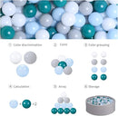 GOGOSO Ball Pits Balls for Toddlers Pack of 50 100 200 Plastics Shape Ball Non-Phthalate Non-BPA Non-Toxic 2.2-Inch Crush Proof Play Balls by TinyTreasures Baby Boutique