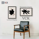 VCK 14x22 Picture Frame Set of 3, Gray Solid Wood Poster Picture Frame, Exclusive Wood Grain, Wall Mounting Hanging by CozyNest Decor