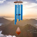 Wind Chimes for Outside, Windchime Outdoor with 6 Tuned Tubes, Elegant Chime for Garden Patio Decoration, Blue by CozyNest Decor