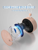 INSMY C12 IPX7 Waterproof Shower Bluetooth Speaker, Portable Small Speaker, Speakers Bluetooth Wireless Loud Clear Sound Support TF Card Suction Cup for Outdoor Kayak Canoe Beach Gift (Cashmere Pink) by TinyTreasures Baby Boutique