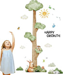 3D Cartoon Height Chart for Kids, DIY Growth Stickers, Removable Height Wall Chart for Kids Nursery, Bedroom, Bathroom by CozyNest Decor