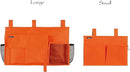 Surblue Caddy Hanging Organizer Bedside Storage Bag for Bunk and Hospital Beds, Orange, Small by CozyNest Decor