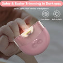 Megainvo Baby Nail Trimmer Electric USB Rechargeable Baby Nail File, Baby Nail Clippers w/Storage Compartment & LED Light, Electric Nail File for Baby Infant Toddler Newborn Nail Care Kit Pink by TinyTreasures Baby Boutique