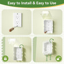 SAFELON 1Pcs Baby Proof Electrical Outlet Box Electrical Outlet Cover Baby Proof Box Plug Cover for Baby Safety (Clear-White) by TinyTreasures Baby Boutique