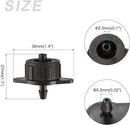METALLIXITY Pressure Compensating Dripper, (1 Gallon Per Hour) 25Pcs, Plastic Irrigation Drip Emitters - for Watering Garden Lawn Plants, Black by GreenHaven Gardens