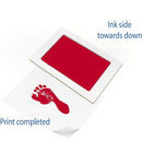 Large Clean Touch Ink Pad for Baby Handprints and Footprints – Inkless Infant Hand & Foot Stamp – Safe for Babies, Doesn’t Touch Skin – Perfect Family Memory or Gift, Red Print Kit by Tiny Gifts by TinyTreasures Baby Boutique
