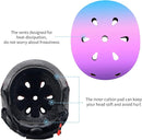 Adjustable Color Gradient Skateboard Helmet for 3-5-8-14+Ages【Toddler Kids Youth Adult】 Girls Boys Woman.Bike Helmet for Multi-Sports Cycling Bicycle Scooter Inline Roller Skate Rollerblading by TinyTreasures Baby Boutique