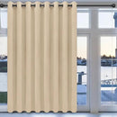 Easy-Going Blackout Door Curtains for Bedroom, Solid Thermal Insulated Grommet and Noise Reduction Window Drapes, Room Darkening Curtains for Living Room, 1 Panel (100x96 in, Beige) by CozyNest Decor