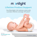 Moonlight Slumber EZ Dreamer Crib Mattress – Dual-Sided Baby and Toddler Mattress, Firm Infant Support, Waterproof and Hypoallergenic Cover, 4.5" Foam, Standard Size, Made in USA by TinyTreasures Baby Boutique
