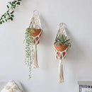 Boho Macrame Plant Hangers - Handmade Hemp Rope Hanging Baskets for Indoor Plants with Ceiling Hooks, Bohemian Home Decor Outdoor Wall Art by GreenHaven Gardens