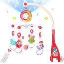 Mini Tudou Baby Musical Mobile Crib Toys with Projector and Light, Timing Function, Remote Control Baby Cot Mobile with Take Along Music Box and Rattles, Present for Newborn Babies Boys Girls by TinyTreasures Baby Boutique