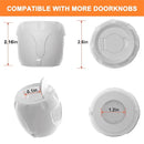 Innovative Door Knob Safety Cover for Kids (4 Pack) New Hidden Holes Covers and Lockable Design Babyproof Door knob Handle Cover - No Screwdriver or Tools Needs by TinyTreasures Baby Boutique