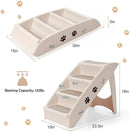Collapsible Plastic Pet Stairs 4 Step Ladder for Small Dog and Cats by LJGDeals
