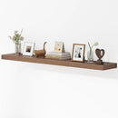 Dreamland 55 Inches Floating Shelves for Wall, 9.3" Deep Long Floating Shelves Set of 1, Large Display & Storage Shelf, Wall Shelf for Bathroom Bedroom Living Room Kitchen Office, Walnut by CozyNest Decor