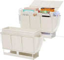 Bedside Caddy, Bed Organizer with 11 Pockets and Power Strip Holder,Versatile Bedside Storage Caddy for Home,Dorm,Bunk,Hospital,Crib Bed (2 Pack White) by CozyNest Decor