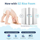 Moonlight Slumber EZ Dreamer Crib Mattress – Dual-Sided Baby and Toddler Mattress, Firm Infant Support, Waterproof and Hypoallergenic Cover, 4.5" Foam, Standard Size, Made in USA by TinyTreasures Baby Boutique