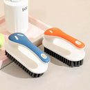Soft Bristle Scrub Cleaning Brush Stain Remover Brush Fabric Cleaning Brush Laundry Brush Small Scrub Brush Cleaner Household Cleaning Brushes for Carpet, Clothes, Bathroom,Sneaker-2 Pack (Orange) by CozyNest Decor