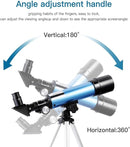 Telescope for Beginners and Kids, 60mm Aperture Refractor, Portable, Portable 90X Astronomical Telescope with Tripod, 2 Eyepieces, 1.5X Barlow Len, Astronomy Gift by TinyTreasures Baby Boutique