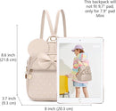 KL928 Girls Bowknot Polka Dot Cute Mini Backpack Small Daypacks Convertible Shoulder Bag Purse for Women by TinyTreasures Baby Boutique