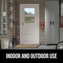 GORILLA GRIP 100% Waterproof All-Season WeatherMax Doormat, US Designed Natural Rubber, Stain and Fade Resistant, Low Profile Indoor Outdoor Door Mats, Easy Clean Patio Mat, 17x29, Home Sweet Home by CozyNest Decor