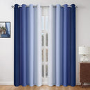 HOMEIDEAS Navy Blue Ombre Blackout Curtains, 52 X 96 Inch Length Gradient Color Room Darkening Curtains with Grommet Thermal Insulated Window Drapes for Living Room, Bedroom, 2 Panels by TinyTreasures Baby Boutique
