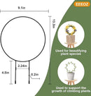 4 Pack Trellis for Potted Plants for Climbing Plants with 20 Reusable Garden Ties - 16 Inch Plant Trellis Indoor Supports for Potted Plants, Flowers, Tomatoes - Hoya Trellis,Indoor Plant Trellis(1) by GreenHaven Gardens