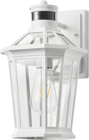 VIANIS Motion Sensor Outdoor Exterior Light Fixture, White Outdoor Porch Lights Wall Mount, Waterproof Dusk to Dawn Coach Lantern, Modern Outdoor Lights Fixtures for Garage, Front Door by GreenHaven Gardens