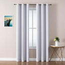 ChrisDowa Blackout Curtains 78 inches Long for Bedroom - 2 Panels Set Grommet Thermal Insulated Room Darkening Curtains for Living Room (Greyish White, 42 x 78 Inch) by CozyNest Decor
