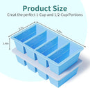 Silicone Freezer Tray for Sauce Cube: Silicone Freezing Tray for Broth Sauce Storage - Freeze 125mL 250mL Souped Portion by TinyTreasures Baby Boutique