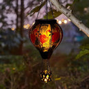 Flamingo Solar Hot Air Balloon Flickering Flame Hanging Garden Light,Glass Hot Air Balloon Solar Lanterns Outdoor Waterproof for Patio Tree Yard Decor,Flamingo Lantern Birthday Gifts for Women by GreenHaven Gardens