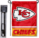 WinCraft Kansas City Chiefs Garden Flag with Stand Holder by GreenHaven Gardens