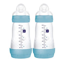 MAM Easy Start Anti-Colic Baby Bottle 9 oz, Medium Flow, Breastfeeding-Like Silicone Nipple Bottle, Reduces Colic, Gas, & Reflux, Easy-to-Clean, BPA-Free, Vented Baby Bottles for Newborns, 2+ Months by TinyTreasures Baby Boutique