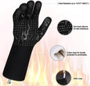 Comsmart BBQ Gloves, 1472 Degree F Heat Resistant Grilling Gloves Silicone Non-Slip Oven Gloves Long Kitchen Gloves for Barbecue, Cooking, Baking, Cutting by GreenHaven Gardens