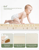 Baby Play Mat 47x47 Foldable Baby Play Mat for Playpen 50x50 Playpen Mat Reversible Foam Play Mat for Baby to Play on Floor 0.4" Crawling Baby Girl Play Mat for 50x50 Playpen(47 * 47 * 0.4) by TinyTreasures Baby Boutique